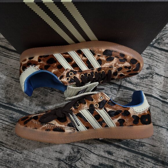 Adidas x Wales Bonner Samba Leopard Sneakers - Picture 1 of 7